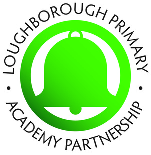 Loughborough Primary Academy Partnership Logo - a green bell in an outer green circle
